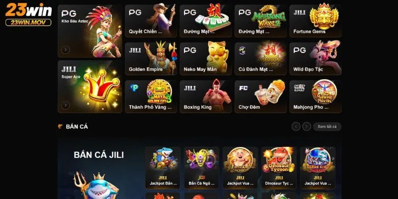 Những danh mục giải trí tại 23win